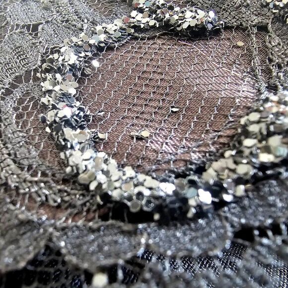 NWT Niki Originals Vintage Black Evening Dress Size 4 - Picture 6 of 10